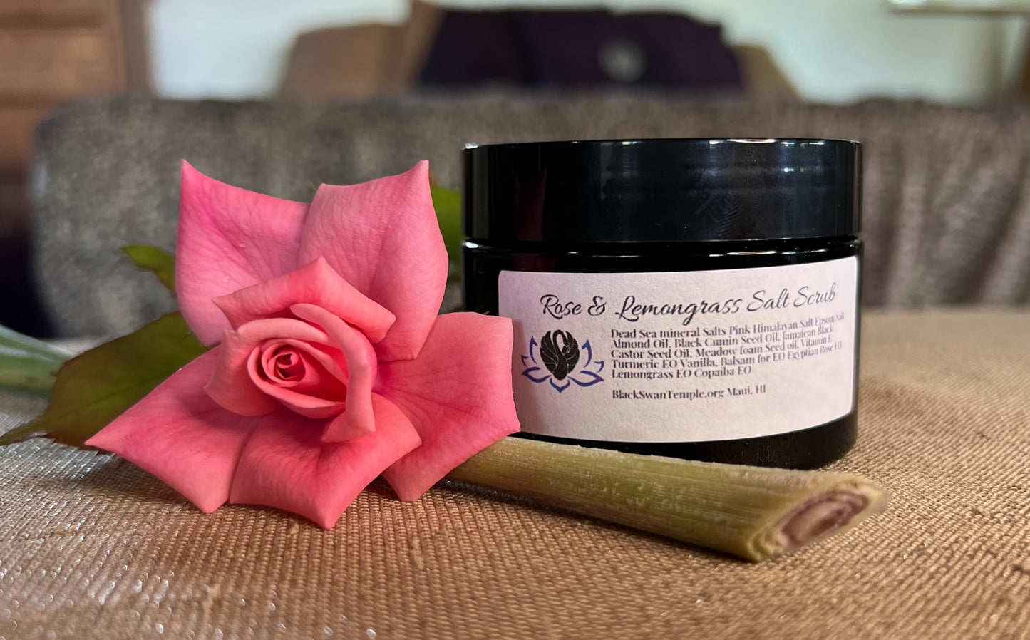 Rose & Lemongrass Salt Scrub
